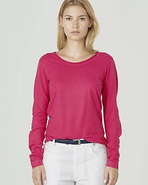 Damen Langarm-shirt Lene Hanf/bio-baumwolle günstig online kaufen