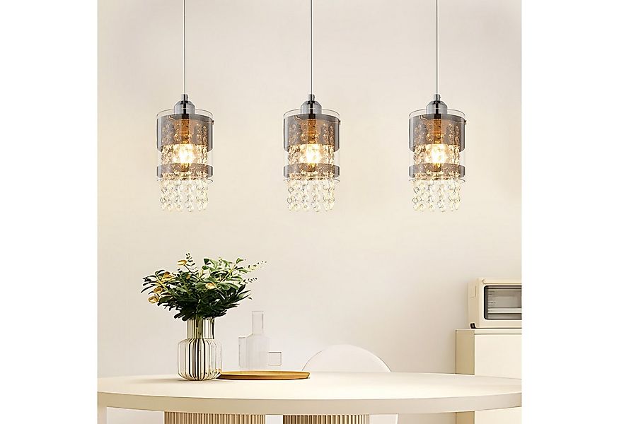 Nettlife Pendelleuchte Esstisch Glas Modern 3 Flammig E27 Hängeleuchte 150C günstig online kaufen