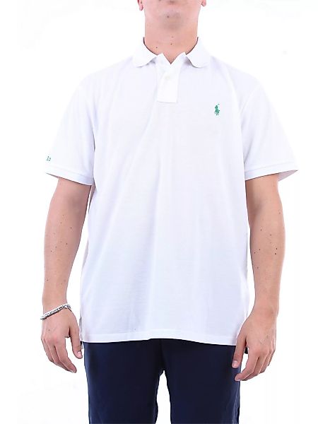 Polo Ralph Lauren – Earth – Polohemd aus recyceltem Pikee in Weiß mit kontr günstig online kaufen