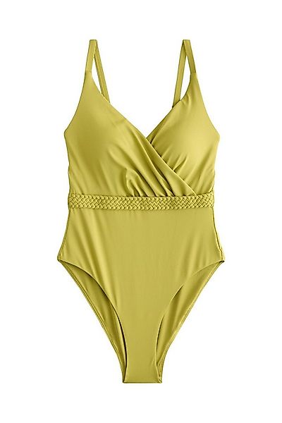 Next Badeanzug Bauchformender Wickel-Badeanzug mit Gürtel (1-St) günstig online kaufen