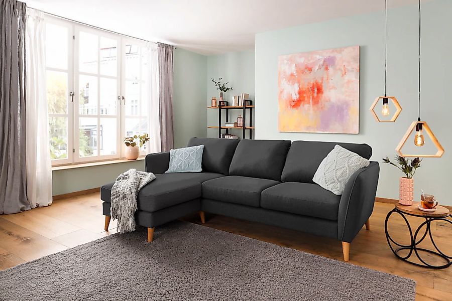 Home affaire Ecksofa "MARSEILLE (242/152cm),L-Form, Rec. rechts/links", Mas günstig online kaufen