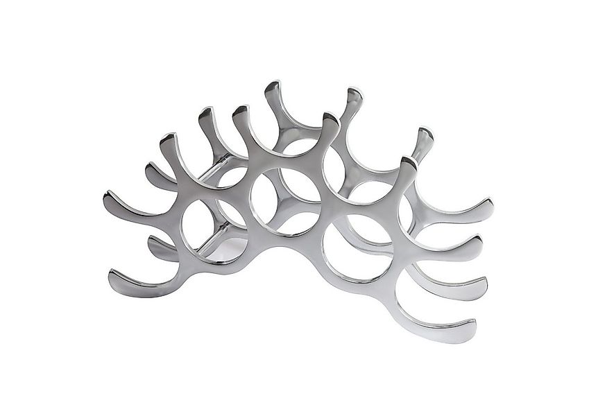 riess-ambiente Weinregal FLAME 48cm silber, im Modern Design günstig online kaufen