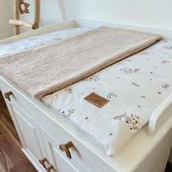 LittleANTunique Wickelauflage Wickeltischauflage Frühlingsblume, Handarbeit günstig online kaufen