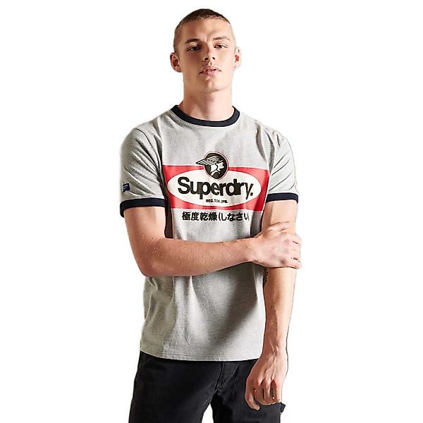 Superdry Core Logo Ac Ringer Kurzärmeliges T-shirt 2XL Athletic Grey Marl günstig online kaufen