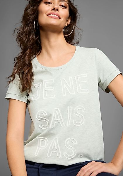 Laura Scott T-Shirt mit aufgenähtem Schriftzug günstig online kaufen