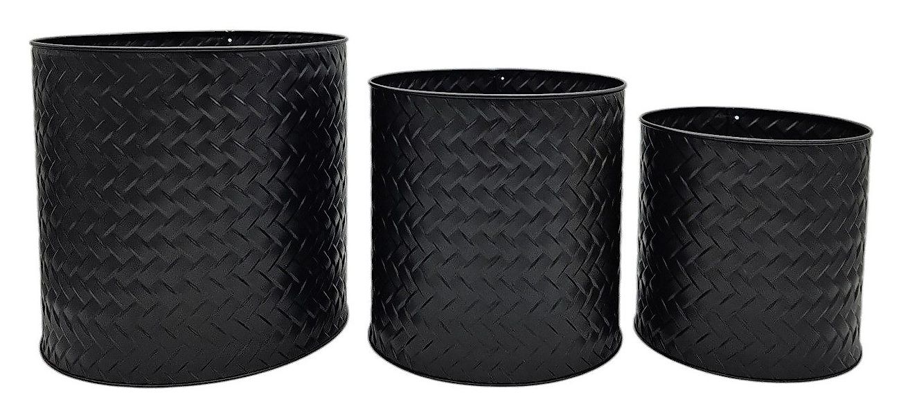 Meinposten Blumentopf Blumentopf Übertopf Pflanzenkübel 3er günstig online kaufen