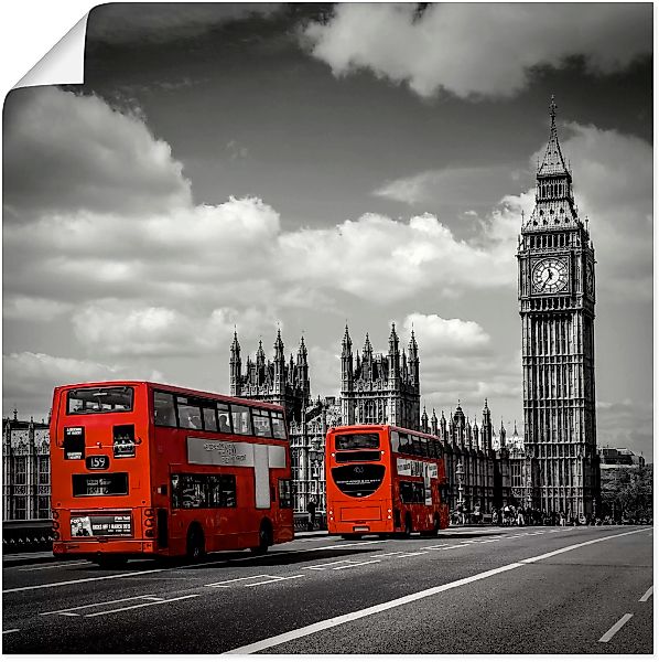 Artland Wandbild "Typisch London", London, (1 St.), als Leinwandbild, Poste günstig online kaufen