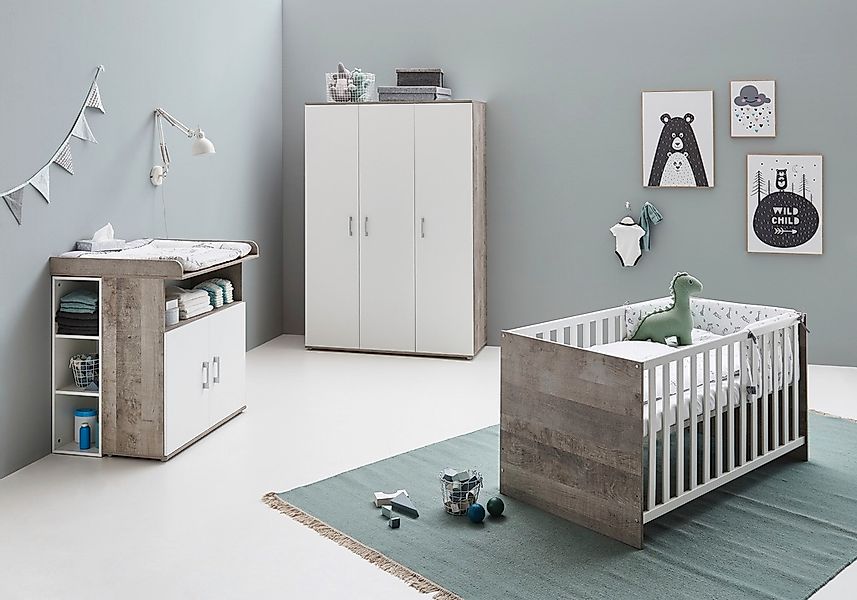 Home affaire Babyzimmer-Komplettset "Henning", (Set, 5 tlg., inkl. Lattenro günstig online kaufen