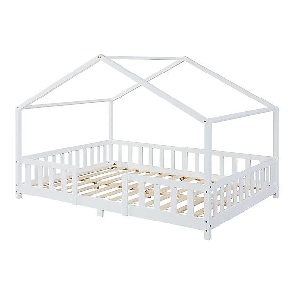 en.casa Kinderbett, »Treviolo« Haus-Optik Montessori 140x200 günstig online kaufen