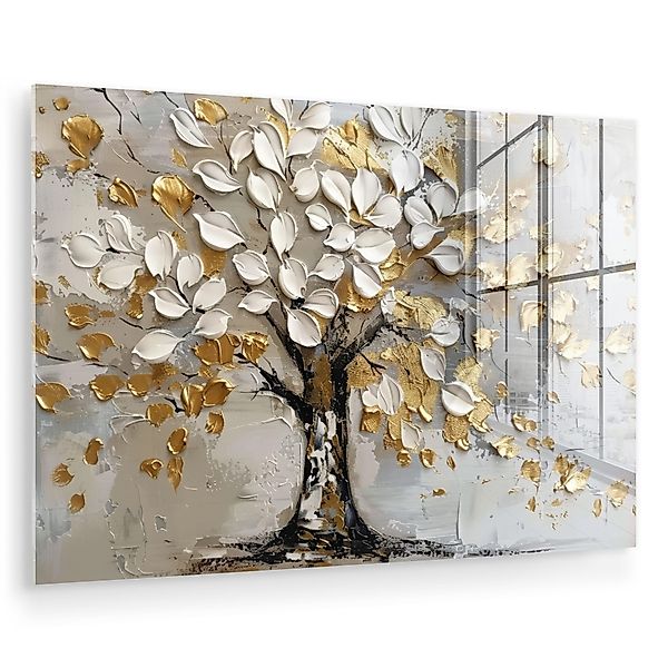 MuchoWow Acrylglasbild Baum - Beige - günstig online kaufen