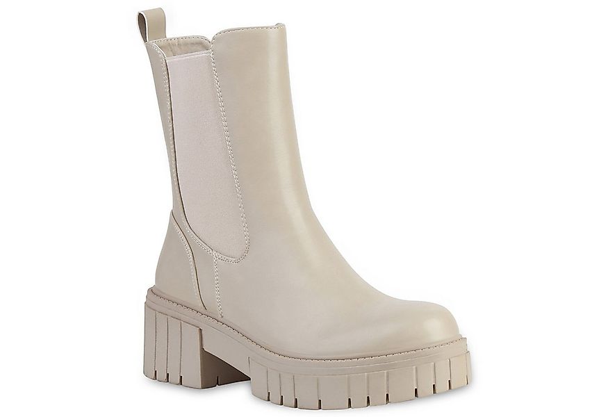 VAN HILL 837673 Plateaustiefelette Damen Stiefeletten Plateau Boots Stiefel günstig online kaufen