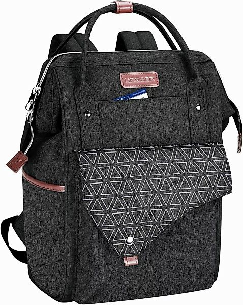 LuxusKollektion Notebook-Rucksack Laptop Rucksack Damen Schwarz günstig online kaufen