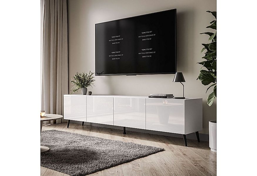 ALLHOUSE24 TV-Schrank LOGANTE 200 cm Breite Unterschrank TV Lowboard Metall günstig online kaufen