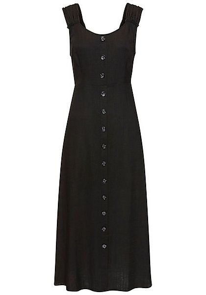LASCANA Maxikleid mit breiten Trägern aus Webware in Leinenoptik, sommerlic günstig online kaufen
