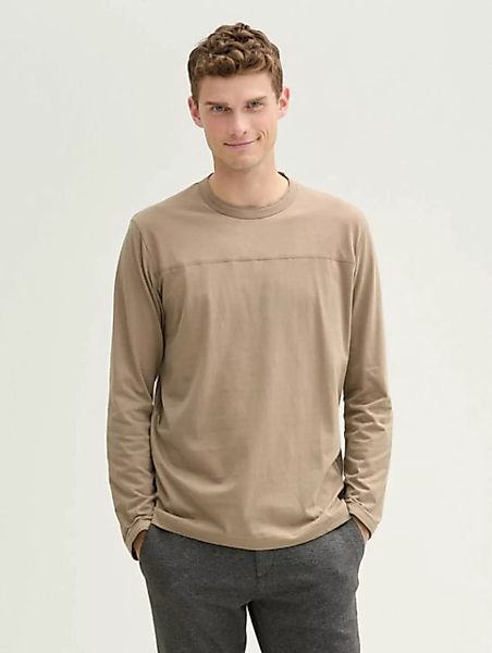 TOM TAILOR Langarmshirt Langarmshirt mit Bio-Baumwolle günstig online kaufen