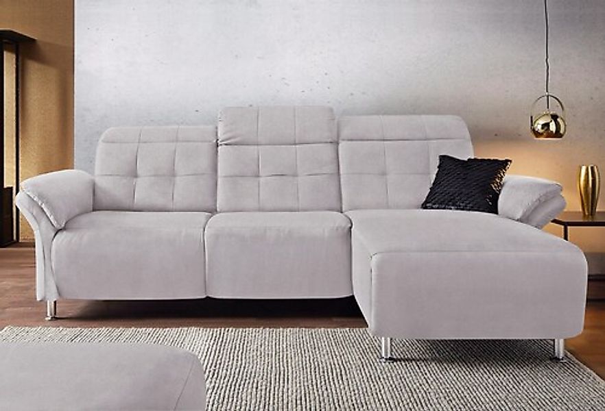Home affaire Ecksofa »Manhattan L-Form« 2 Sitze mit elektrischer Relaxfunkt günstig online kaufen