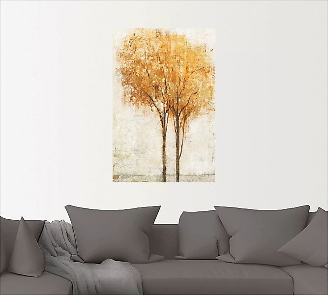 Artland Wandbild »Fallende Blätter II«, Bäume, (1 St.) günstig online kaufen