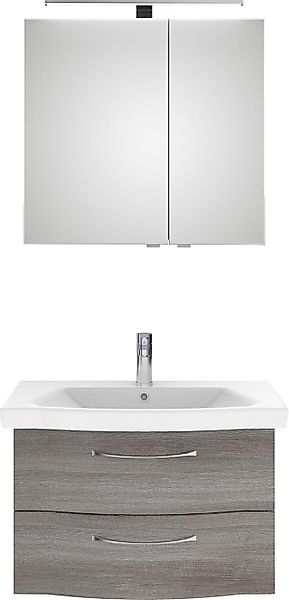 Saphir Badmöbel-Set »6005 Sprint 2-teilig, Keramik-Waschtisch mit LED-Spieg günstig online kaufen