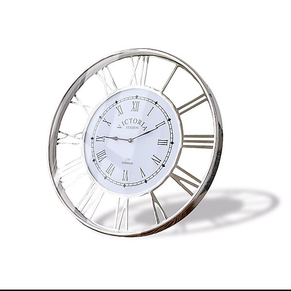Mirabeau Wanduhr Uhr Victoria Station silber günstig online kaufen