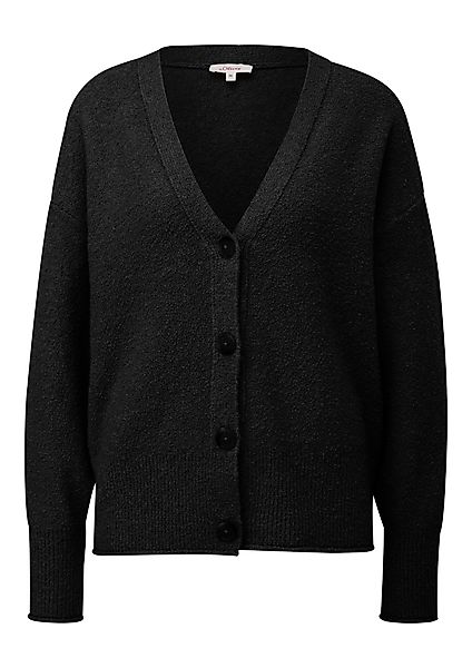 s.Oliver Strickjacke mit V-Ausschnitt und Knopfleiste günstig online kaufen