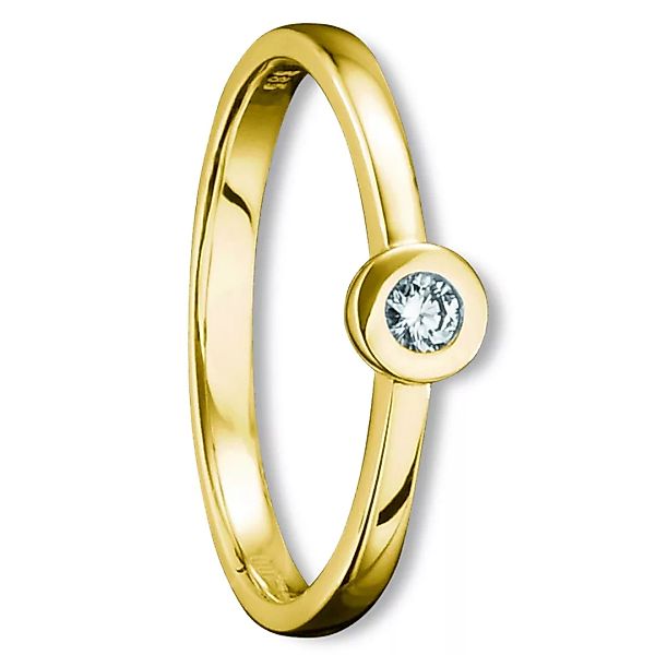 ONE ELEMENT Diamantring "0.05 ct Diamant Brillant Ring aus 585 Gelbgold", D günstig online kaufen
