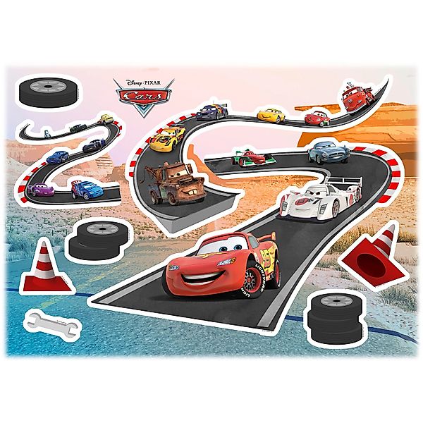 Komar Wandtattoo "Cars Track - Größe 50 x 70 cm" selbstklebend, Wandsticker günstig online kaufen