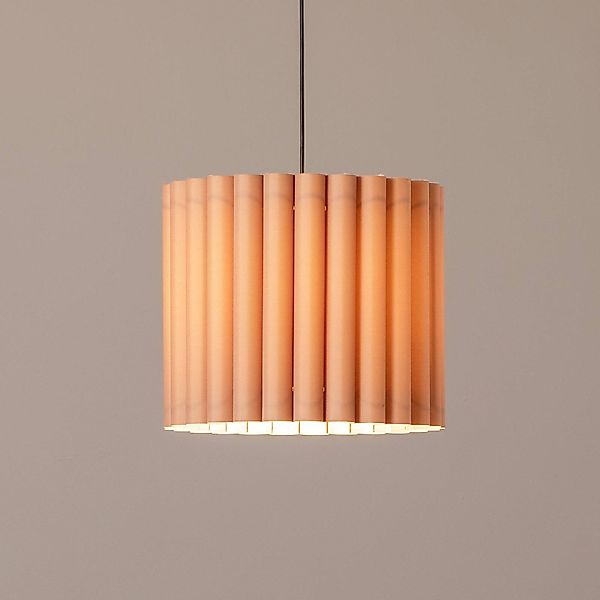 Hängeleuchte Aria, cappucino, Microfaser, E27 günstig online kaufen