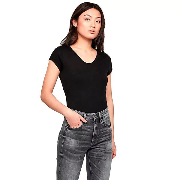 G-star Core Eyben Slim Kurzarm T-shirt M Dark Black günstig online kaufen