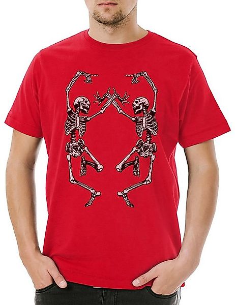 Urban Backwoods Print-Shirt Urban Backwoods Dancing Skeletons Herren T-Shir günstig online kaufen