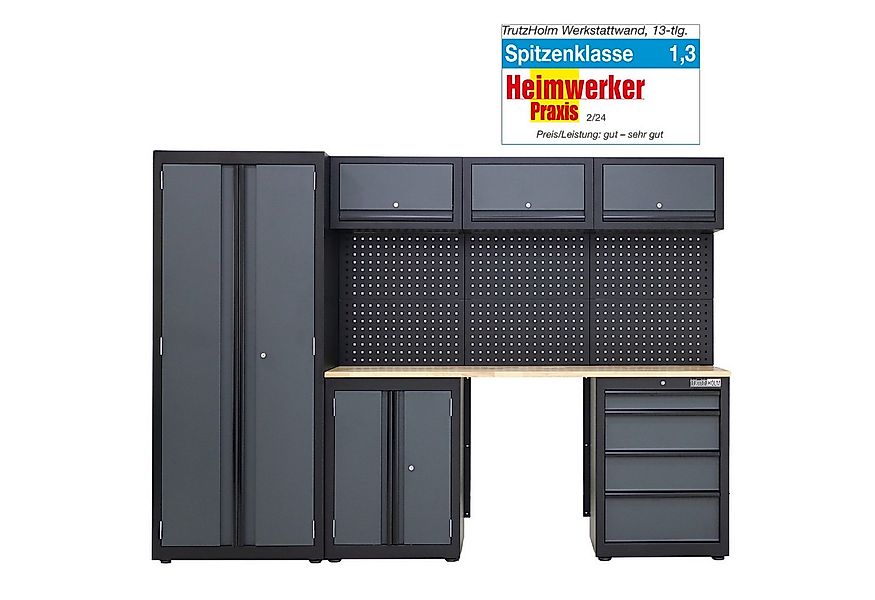 TRUTZHOLM Werkstatt-Set Werkstattwand 13-tlg. Werkstattschranksystem mit Ho günstig online kaufen