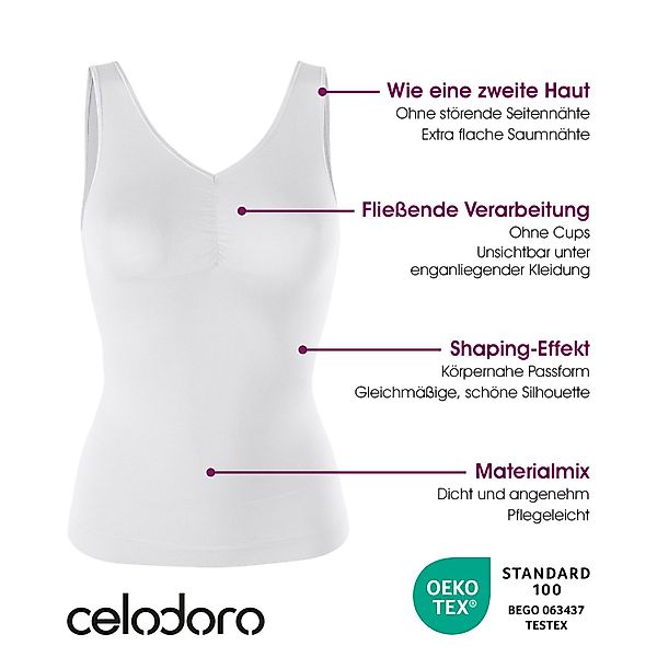 celodoro Unterhemd Damen Form-Top - Seamless günstig online kaufen