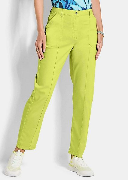 GOLDNER Stoffhose Stoffhose mit Ziersteppung Viskosehose mit Formbund, Tasc günstig online kaufen