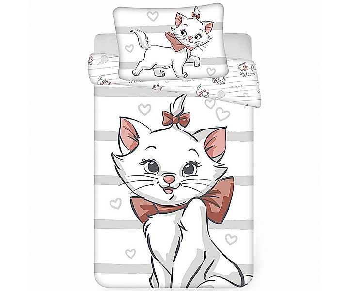 Disney Babybettwäsche Aristocats Marie, Baumwolle, 2 teilig, Kinder Wendebe günstig online kaufen