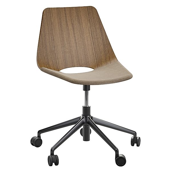 THONET S 661 SPVDR Formholz-Stuhl | Sitzfläche gepolstert | Nussbaum | Fußk günstig online kaufen