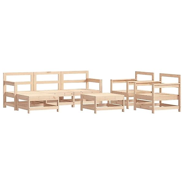 vidaXL 7-Tlg Garten-Lounge-Set Massivholz Kiefer 3186228 günstig online kaufen