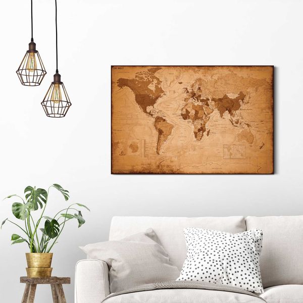Home affaire Bild Weltkarte - antik, günstig online kaufen