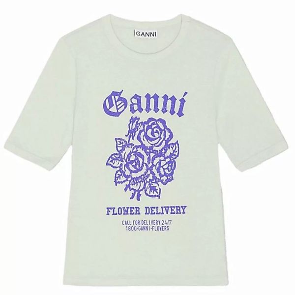 GANNI T-Shirt T-Shirt FLOWER FITTED günstig online kaufen