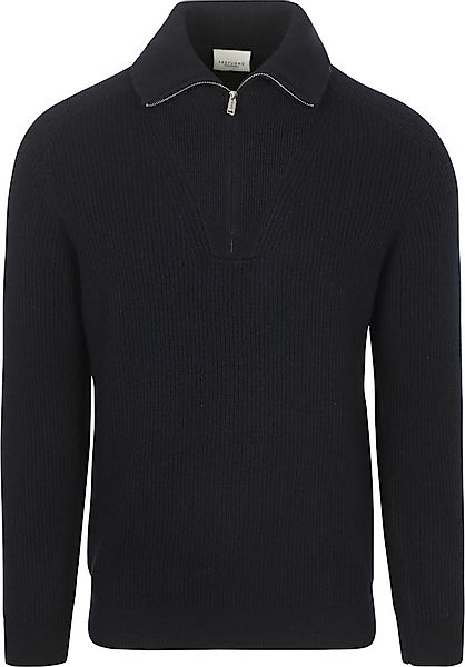 Profuomo Half Zip Pullover Wolle Navy  - Größe L günstig online kaufen
