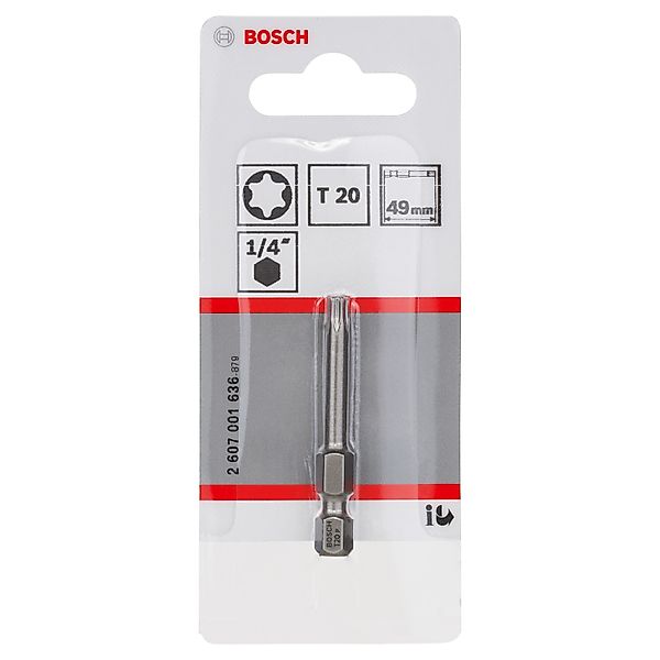 Bosch Schrauberbit Extra Hard T20 49 mm günstig online kaufen