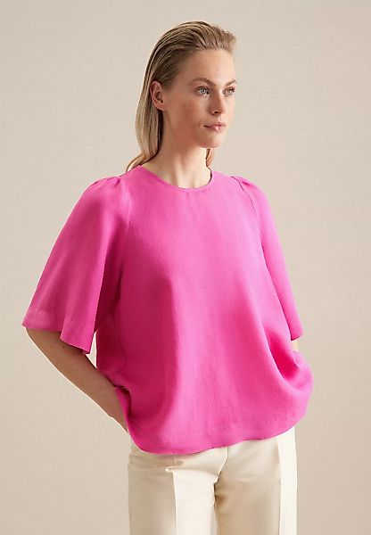 seidensticker Shirtbluse "Schwarze Rose", Kurzarm Rundhals Uni günstig online kaufen