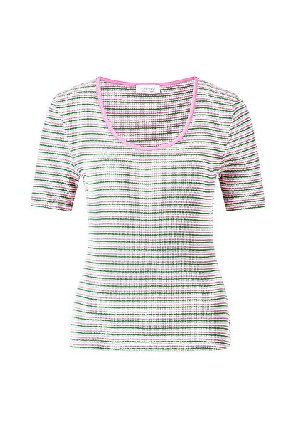 RICHROYAL T-Shirt Damen T-Shirt mit Rippstruktur günstig online kaufen