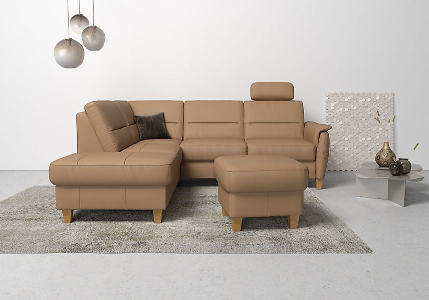Home affaire Ecksofa Palmera L-Form, Federkern, günstig online kaufen