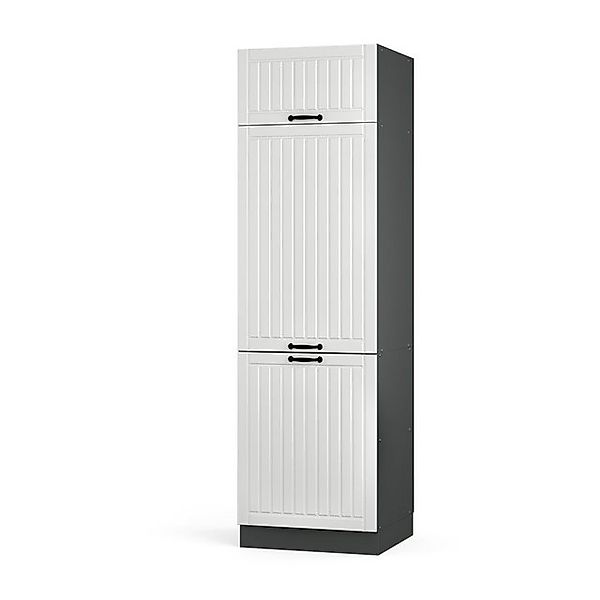 Vicco Kühlumbauschrank Fame-Line Hochschrank für die Küche Weiß Landhaus/An günstig online kaufen