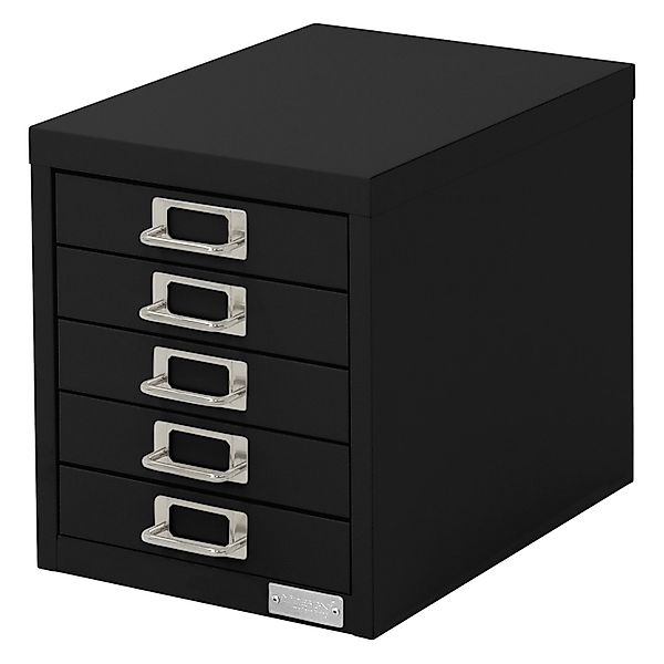 ML-Design Aktenschrank mit 5 Schubladen 28x38x33 cm Schwarz aus Metal günstig online kaufen