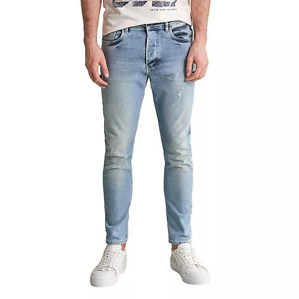 Salsa Jeans Karl Loose Slim Ripped Jeans 30 Blue günstig online kaufen