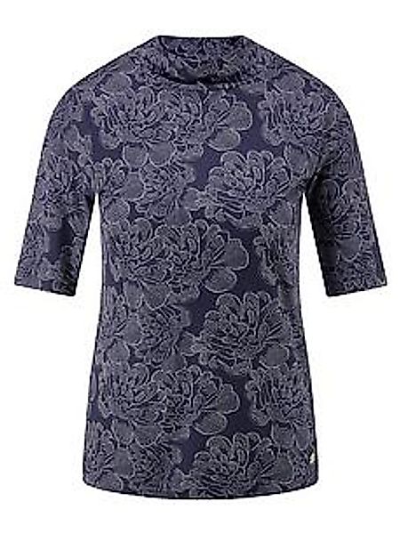 Shirt Stehkragen Uta Raasch blau günstig online kaufen