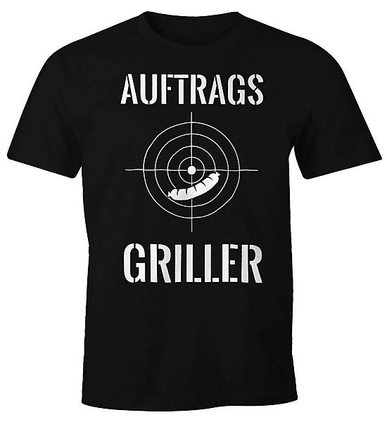 MoonWorks Print-Shirt Auftragsgriller Herren T-Shirt Fadenkreuz Fun-Shirt m günstig online kaufen