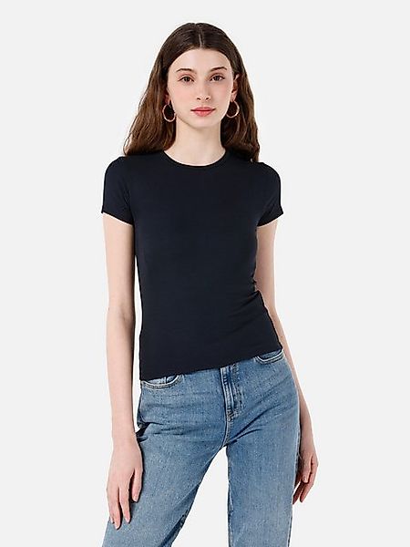 Colins T-Shirt Colins Slim Fit Rundhals Unifarbenes Kurzarm-T-Shirt für Dam günstig online kaufen
