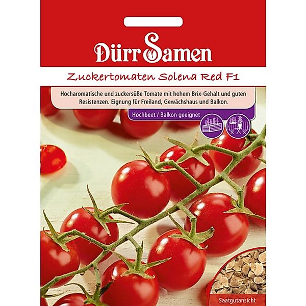Dürr Samen Zuckertomaten Solena Red F1 Saatgut günstig online kaufen
