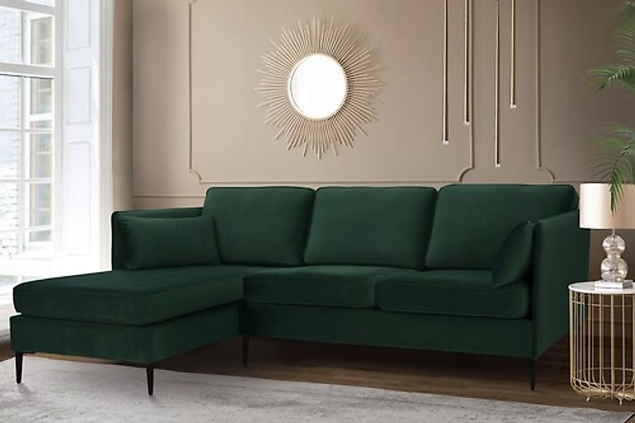 Home affaire Ecksofa »Light L-Form« inklusive loser Zierkissen, mit schmale günstig online kaufen